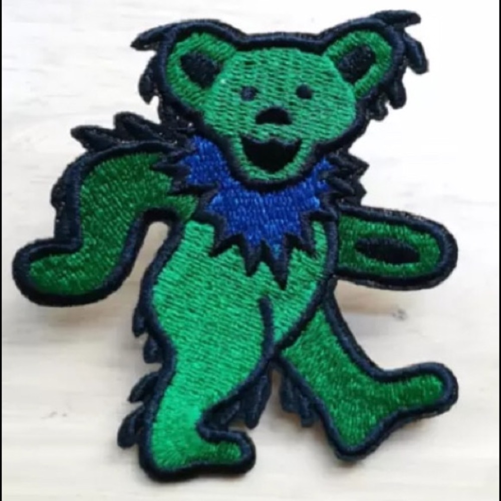 Grateful Dead’s Dancing Bear Band Iron On Patches.